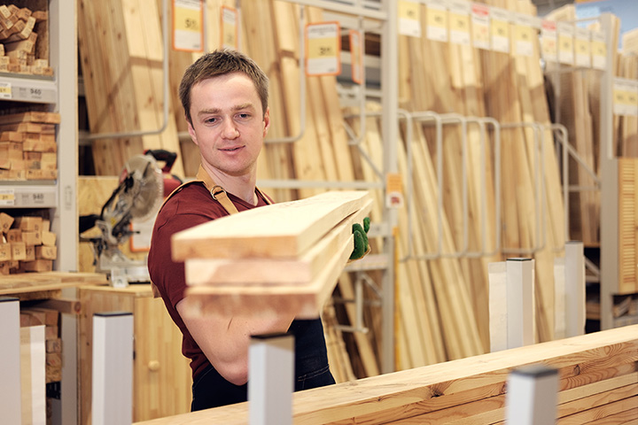 Wood hardware shop store